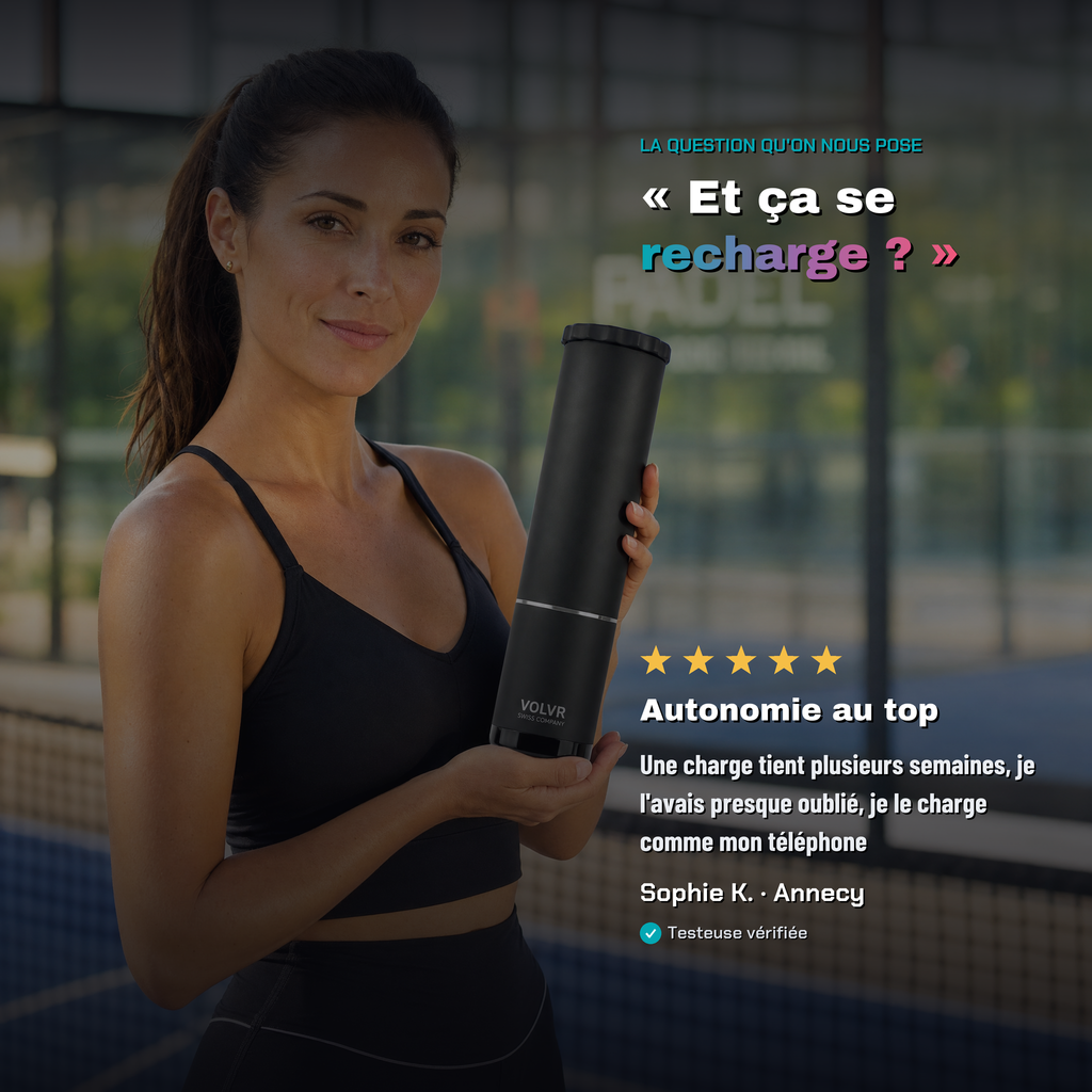 Avis testeuse : le VOLV'AIR se recharge comme un téléphone
